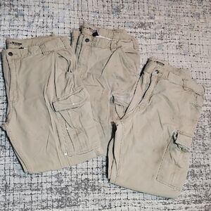 Carhartt Khaki Relaxed Fit Cargo Pants X3 Pairs— Rugged Workwear Style